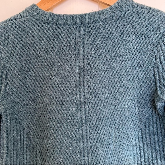 Madewell Sophia Heather Spruce Ribbed Sweater Size Small - Picture 11 of 13